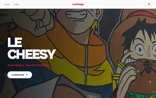 Site de commande en ligne de Le Cheesy (Audincourt) — version ordinateur