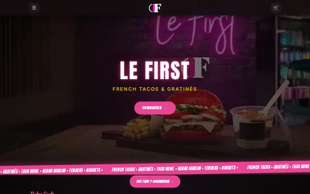 Site de commande en ligne de Le First (Saint-André-de-Cubzac) — version ordinateur